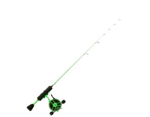 13 Fishing Radioactive Pickle Inline Ice Fishing Combo